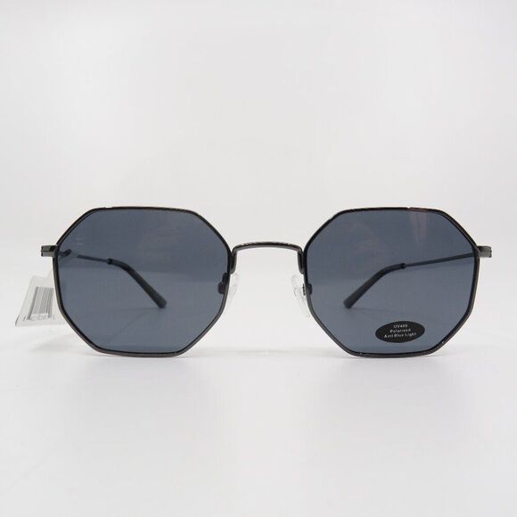 Prive Revaux Sunglasses Polarized New The Heat Gunmetal/Grey Hexagonal - Picture 2 of 10